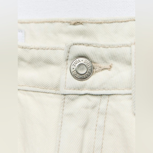 ZARA White Tailored Balloon Barrel Jeans - Picture 15 of 16